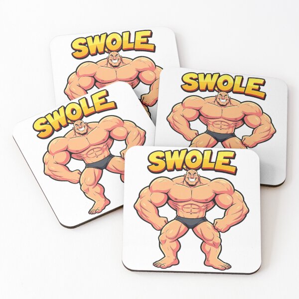 Item preview, Swole – Funny Cartoon Bodybuilder Gym Humor Design designed and sold by Black Infinite Worlds.