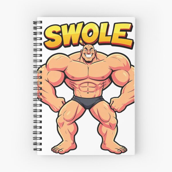 Item preview, Swole – Funny Cartoon Bodybuilder Gym Humor Design designed and sold by Black Infinite Worlds.