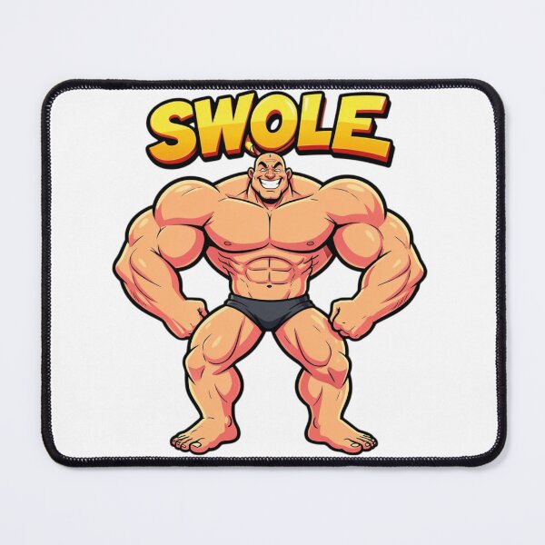 Item preview, Swole – Funny Cartoon Bodybuilder Gym Humor Design designed and sold by Black Infinite Worlds.