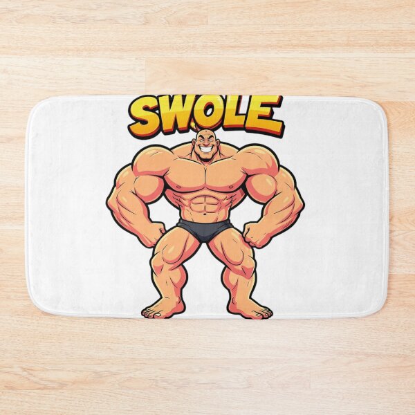 Item preview, Swole – Funny Cartoon Bodybuilder Gym Humor Design designed and sold by Black Infinite Worlds.