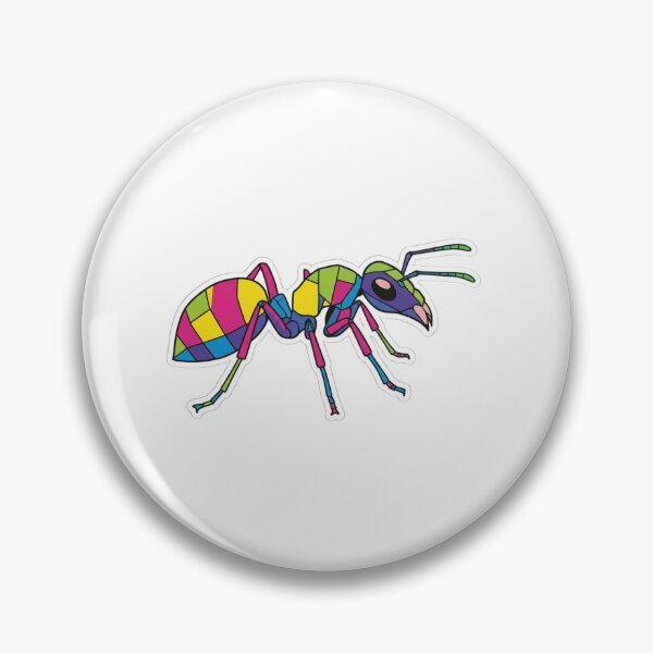 Item preview, Mosaic Style Profile Ant – Colorful Insect T-Shirt for Biology, Art, and Graphic Design Students designed and sold by bsbd-action.
