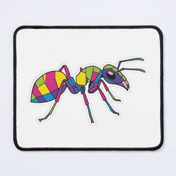 Item preview, Mosaic Style Profile Ant – Colorful Insect T-Shirt for Biology, Art, and Graphic Design Students designed and sold by bsbd-action.