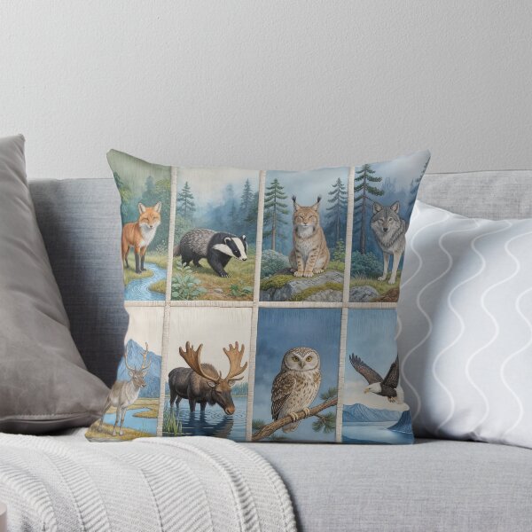 Item preview, A tapestry depicting wild animals designed and sold by Ratatosk-AI.