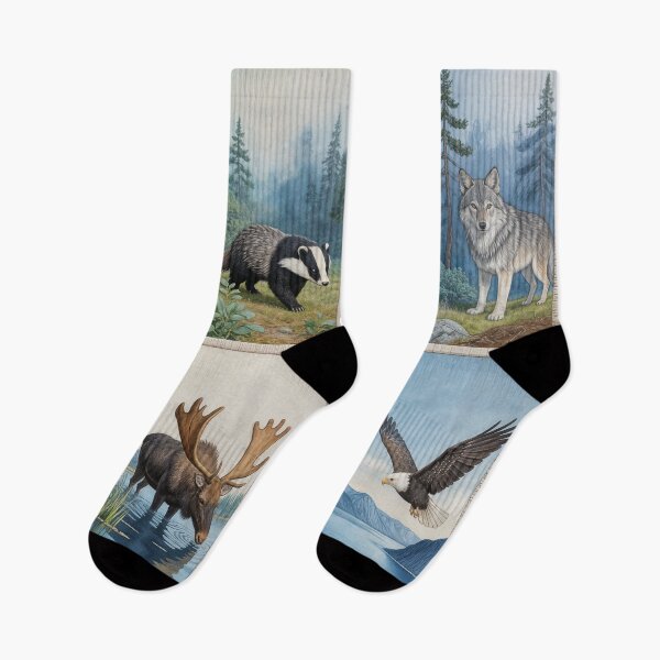 Item preview, A tapestry depicting wild animals designed and sold by Ratatosk-AI.