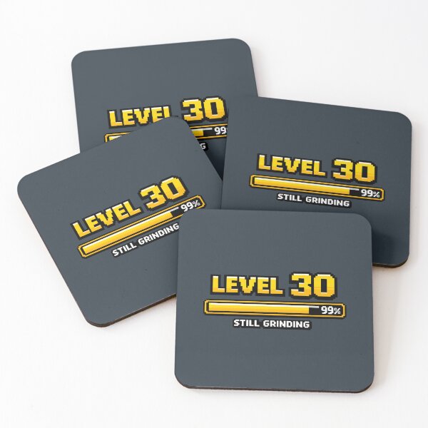 Item preview, Level 30 Still Grinding 30th Birthday Pixel Art designed and sold by SplashTastic.