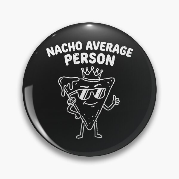 Item preview, Nacho Average Person Funny Nacho Pun Minimalist White Line Art Graphic designed and sold by Tees The Day.