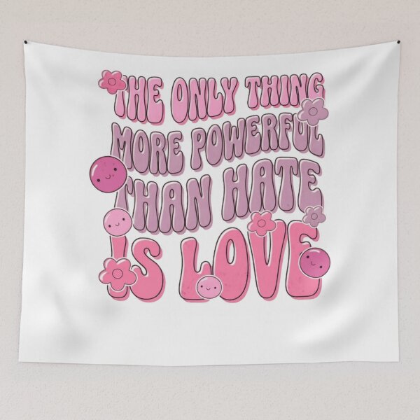 Item preview, The Only Thing More Powerful Than Hate Is Love Love Wins designed and sold by SkeletonsDanger.