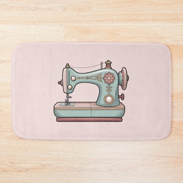 Item preview, Retro Sewing Machine Vintage Illustration – Sewing Lover Gift designed and sold by MarJul.