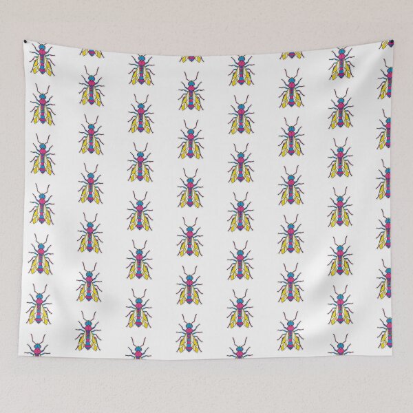 Item preview, Geometric Symmetrical Queen Ant – Winged Insect Sticker for Nature Lovers and Tech Style designed and sold by bsbd-action.