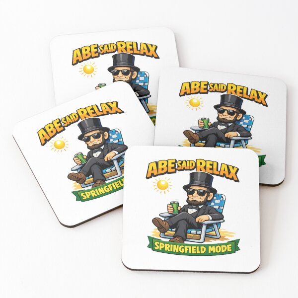 Artikelvorschau, Abe sagte: „Entspann dich im Springfield-Modus!“ Lustige Abraham-Lincoln-Cartoons, lustige Geschenke entworfen und verkauft von BadhbhArt.