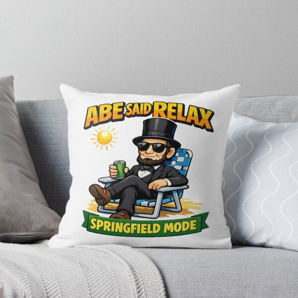 Item preview, Abe Said Relax Springfield Mode Funny Abraham Lincoln Cartoon Art Funny Gifts designed and sold by BadhbhLoot.
