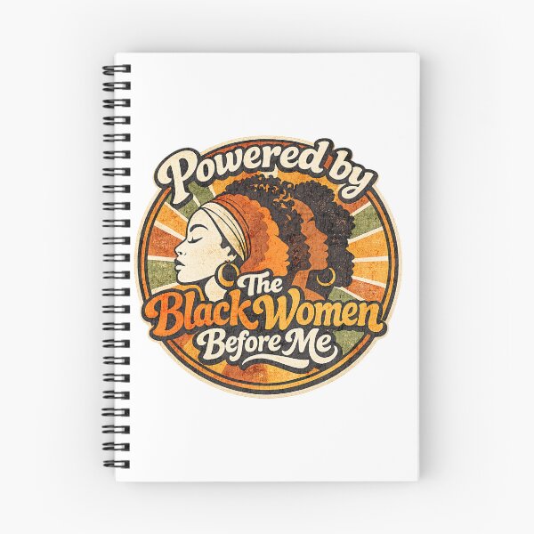 Item preview, Powered by the Black Women Before Me – Vintage Empowerment Retro Badge T-Shirt Design designed and sold by TomoMadeIt.