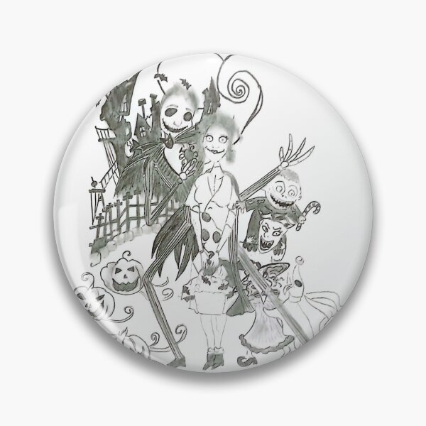 Item preview, Coppia Gotica – Illustrazione Halloween in Stile Tim Burton designed and sold by DisegniPersonalizzati di irka87.