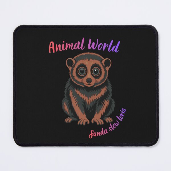Item preview, Animal World: Sunda slow loris – Cute Colorful Wildlife Illustration designed and sold by GigaFactory.