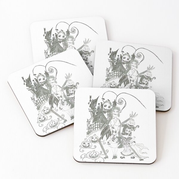 Item preview, Coppia Gotica – Illustrazione Halloween in Stile Tim Burton designed and sold by DisegniPersonalizzati di irka87.