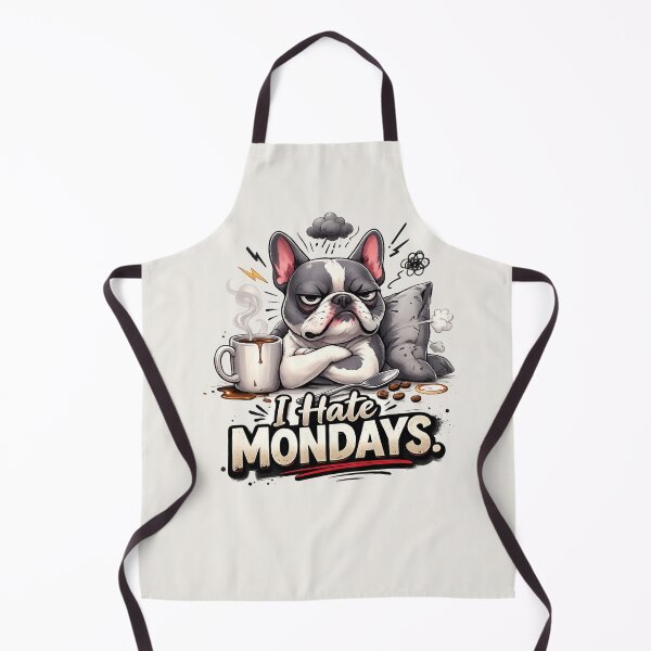 Item preview, I Hate Mondays Funny French Bulldog – Grumpy Frenchie Dog Lover Design designed and sold by Frenchie Fever.