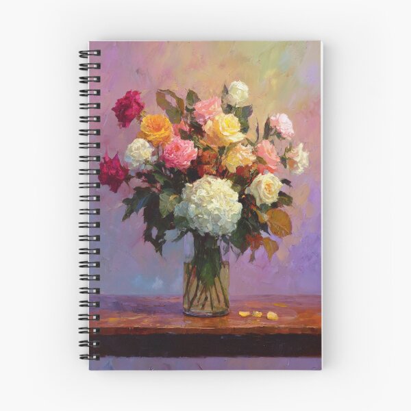 Item preview, Romantic Roses And Hydrangea Bouquet Oil Painting Artwork designed and sold by EL-Lebedenko.