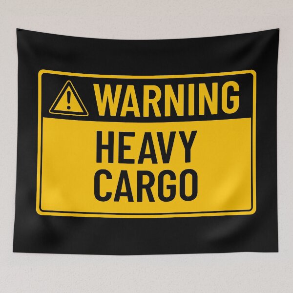 Item preview, Warning: Heavy Cargo designed and sold by mr-k-store.