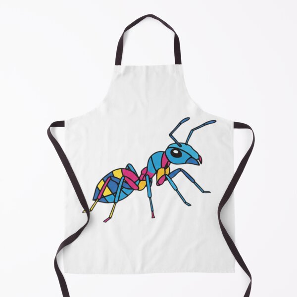 Item preview, Blue and Pink Worker Ant – Geometric Insect Sticker for Kids and Sticker Collectors designed and sold by bsbd-action.