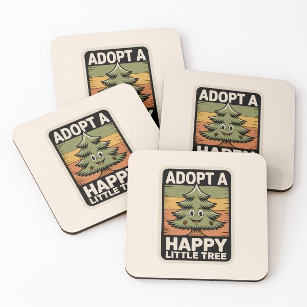 Item preview, Adopt a Happy Little Tree Vintage Mascot Forest Conservation designed and sold by SplashTastic.