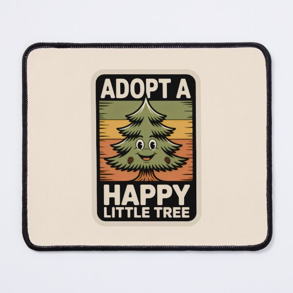 Item preview, Adopt a Happy Little Tree Vintage Mascot Forest Conservation designed and sold by SplashTastic.