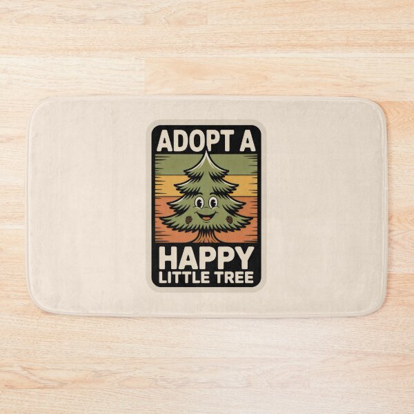 Item preview, Adopt a Happy Little Tree Vintage Mascot Forest Conservation designed and sold by SplashTastic.
