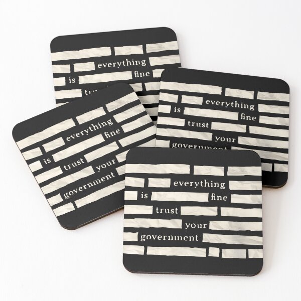 Item preview, Censored Everything Is Fine Trust Your Government Redacted Meme  designed and sold by playrify.