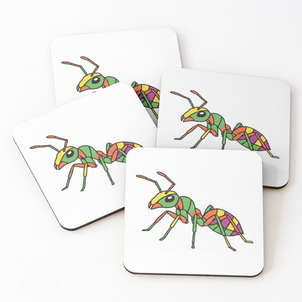 Item preview, Neon Green and Orange Ant – Tropical Insect Design for Lovers of Earthy and Vibrant Colors designed and sold by bsbd-action.