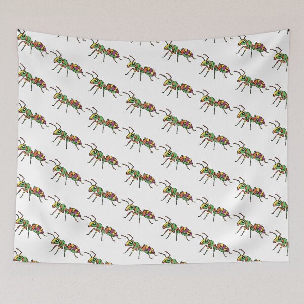 Item preview, Neon Green and Orange Ant – Tropical Insect Design for Lovers of Earthy and Vibrant Colors designed and sold by bsbd-action.