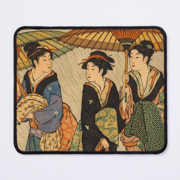 Item preview, Ukiyo-e Illustration Japanese Women with Parasols Vintage Japan Art Lovers designed and sold by RickE.