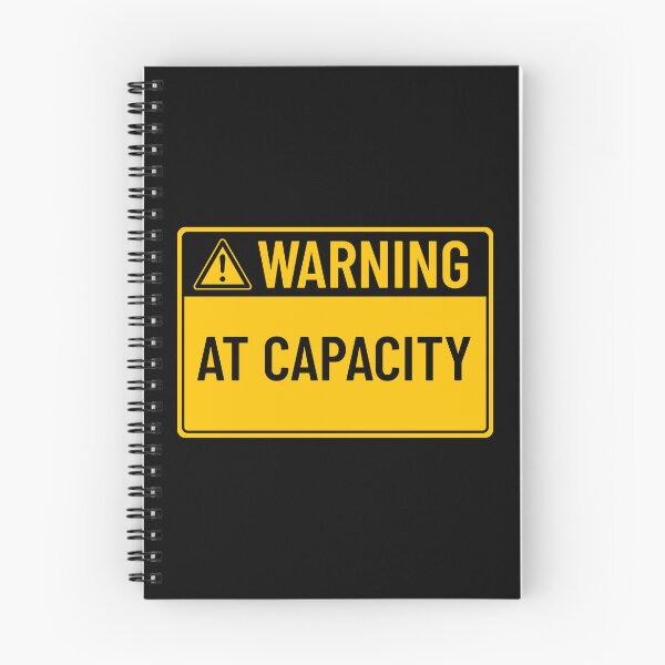 Item preview, Warning: At Capacity designed and sold by mr-k-store.