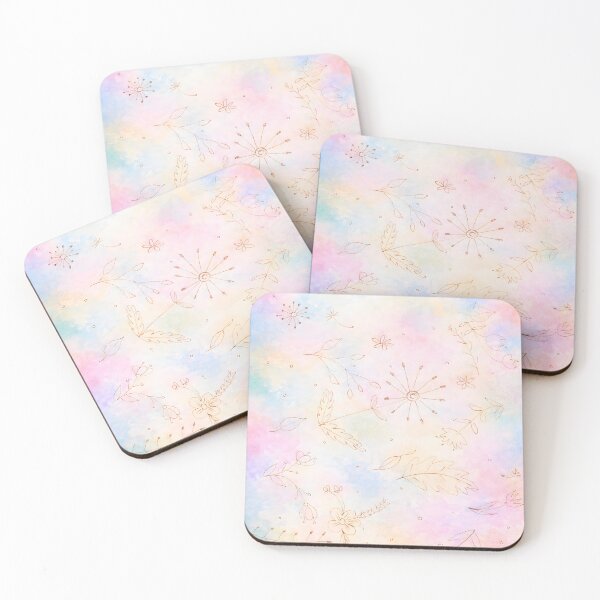 Item preview, Pastel Wildflower Doodles – Soft Watercolor Botanical Pattern designed and sold by blankTeeShirt.