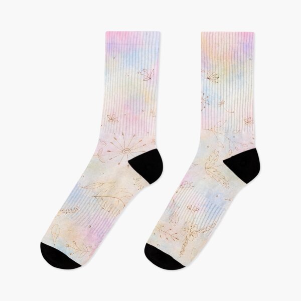 Item preview, Pastel Wildflower Doodles – Soft Watercolor Botanical Pattern designed and sold by blankTeeShirt.