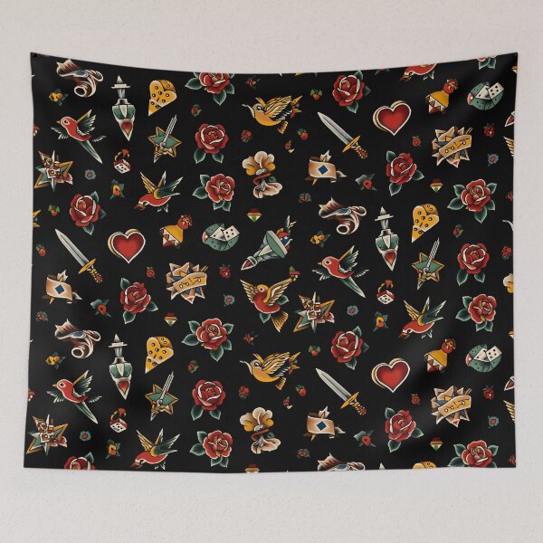 Item preview, Flash Tattoo Pattern designed and sold by MarkColeImaging.