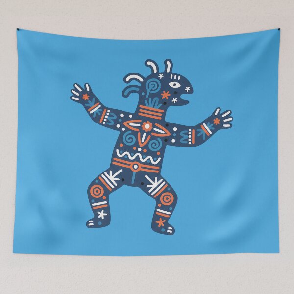 Item preview, Nazca Ritual Figure – Scandinavian Folk Art Fusion by heidiannemorris © designed and sold by FOLK ART FUSION by heidiannemorris.