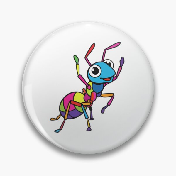 Item preview, Smiling Ant Cartoon – Cheerful Insect Sticker for Kids and Students designed and sold by bsbd-action.