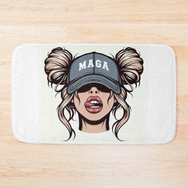 Item preview, Stylized Girl in MAGA Baseball Cap   designed and sold by Artifyhub55.
