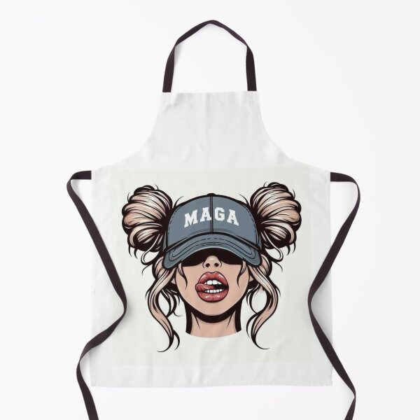Item preview, Stylized Girl in MAGA Baseball Cap designed and sold by Artifyhub55.