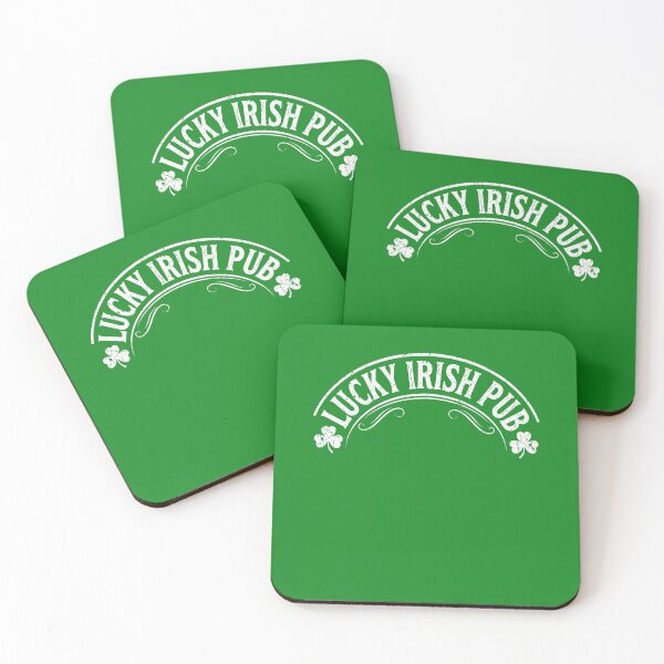 Item preview, Emblema de trébol vintage del pub irlandés Lucky designed and sold by ArcaneArtistry.