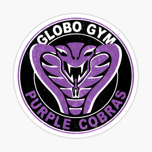 Globo Gym Purple Cobras Logo Sticker