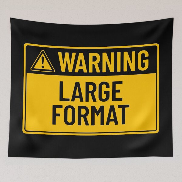 Item preview, Warning: Large Format designed and sold by mr-k-store.