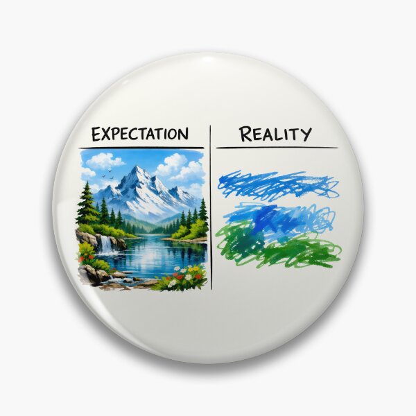 Item preview, Painting Expectation Reality Artist Problems Landscape Painting designed and sold by SplashTastic.