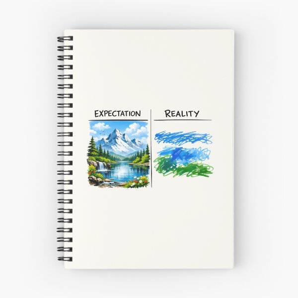 Item preview, Painting Expectation Reality Artist Problems Landscape Painting designed and sold by SplashTastic.