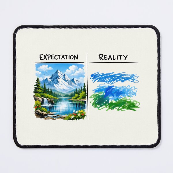 Item preview, Painting Expectation Reality Artist Problems Landscape Painting designed and sold by SplashTastic.