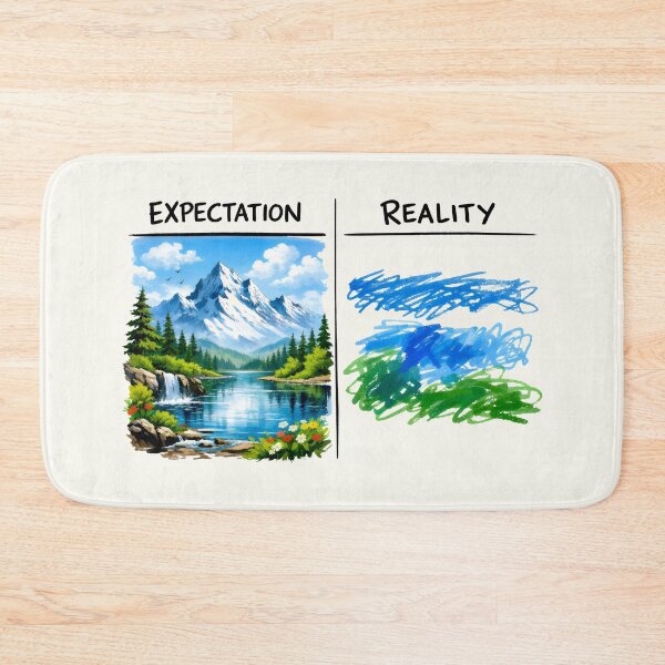 Item preview, Painting Expectation Reality Artist Problems Landscape Painting designed and sold by SplashTastic.