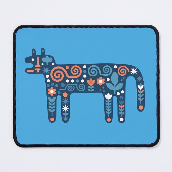 Item preview, Nazca Dog – Scandinavian Folk Art Fusion by heidiannemorris © designed and sold by FOLK ART FUSION by heidiannemorris.