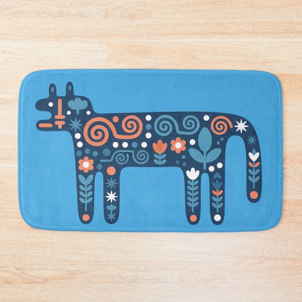 Item preview, Nazca Dog – Scandinavian Folk Art Fusion by heidiannemorris © designed and sold by FOLK ART FUSION by heidiannemorris.