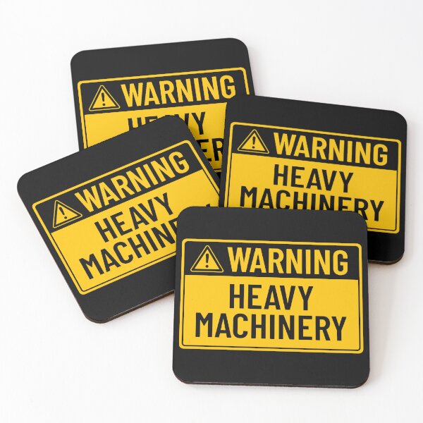 Item preview, Warning: Heavy Machinery designed and sold by mr-k-store.