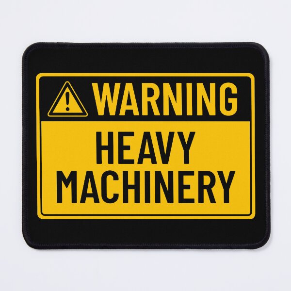 Item preview, Warning: Heavy Machinery designed and sold by mr-k-store.
