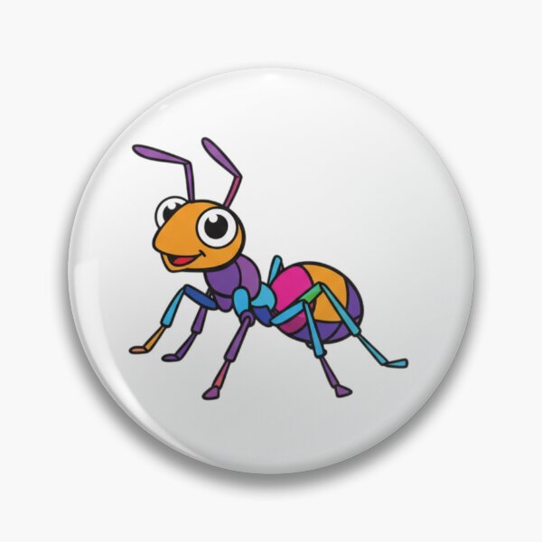 Item preview, Animated Orange Ant – Fun Insect Character Sticker for School Supplies and Gifts designed and sold by bsbd-action.